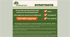 Desktop Screenshot of landmarkcash.com